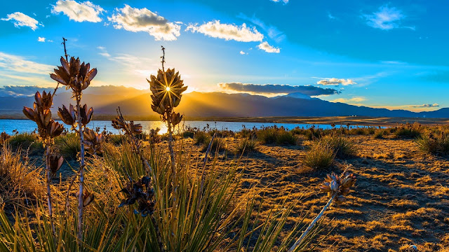 Sunset Bluestem Praire Colorado Springs HD Wallpaper