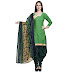 DivyaEmporio Cotton Green Salwar Suit Dupatta