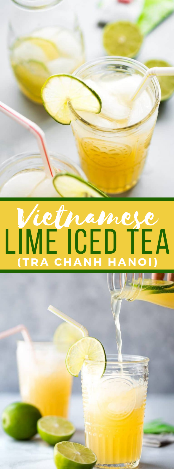 VIETNAMESE LIME ICED TEA (TRA CHANH HANOI) #drinks #refreshingdrink