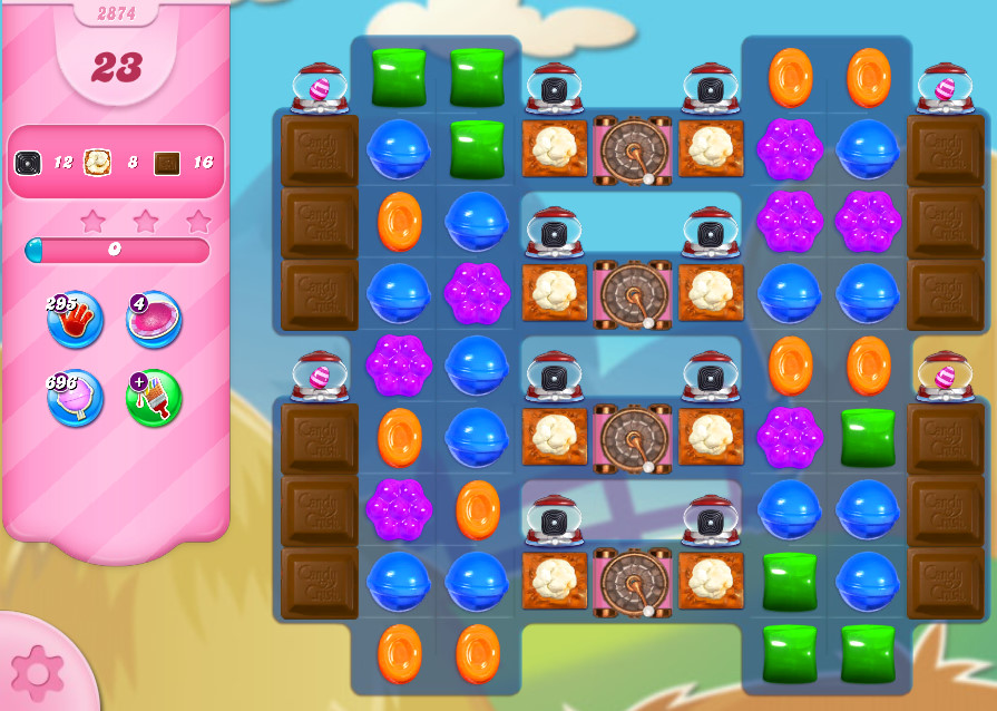 Candy Crush Saga level 2874