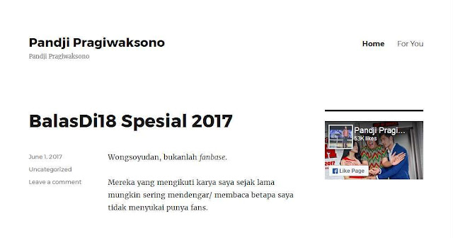 Pandji Pragiwaksono Pandji.com - Blog Pribadi Terbaik Di Indonesia