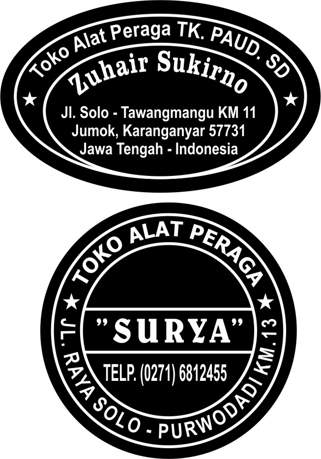 Contoh stempel  toko  alat tulis ATK Contoh StempelContoh 