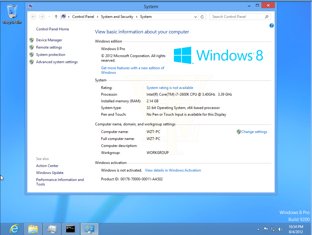 Get Windows 8 Professional Product Key Activation Serial ...