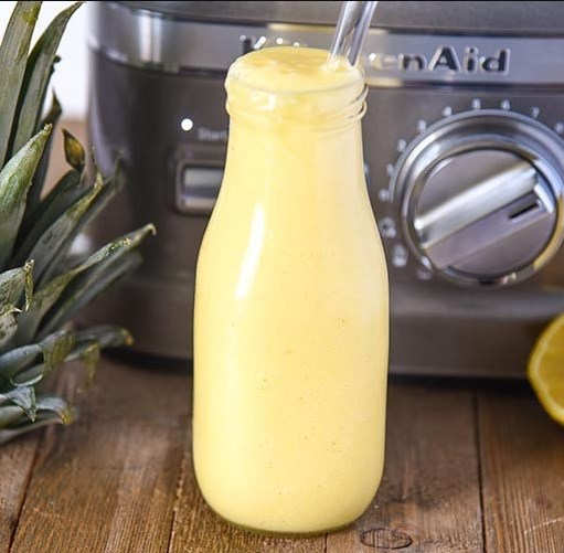 Pineapple Lemonade Recipe #drinks #freshdrink