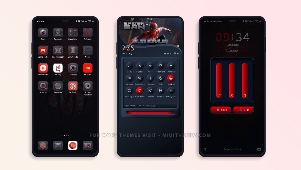 Miles Spiderman MIUI Theme