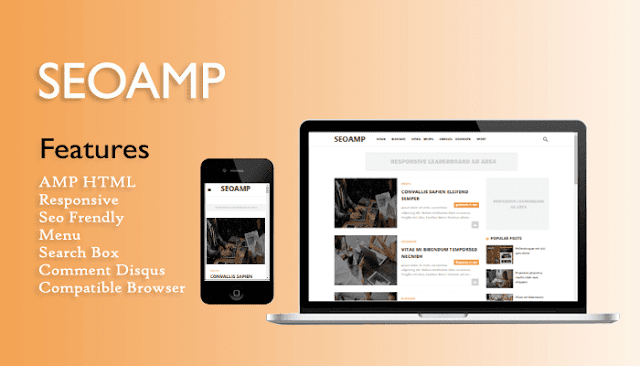 Seoamp AMP HTML Responsive Blogger Template