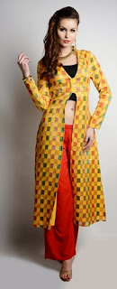 Front Open Kameez and Palazzo