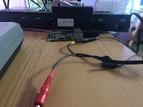 ZX Spectrum EAR and MIC jacks conneted to Raspberry Pi Audio Cassette Player