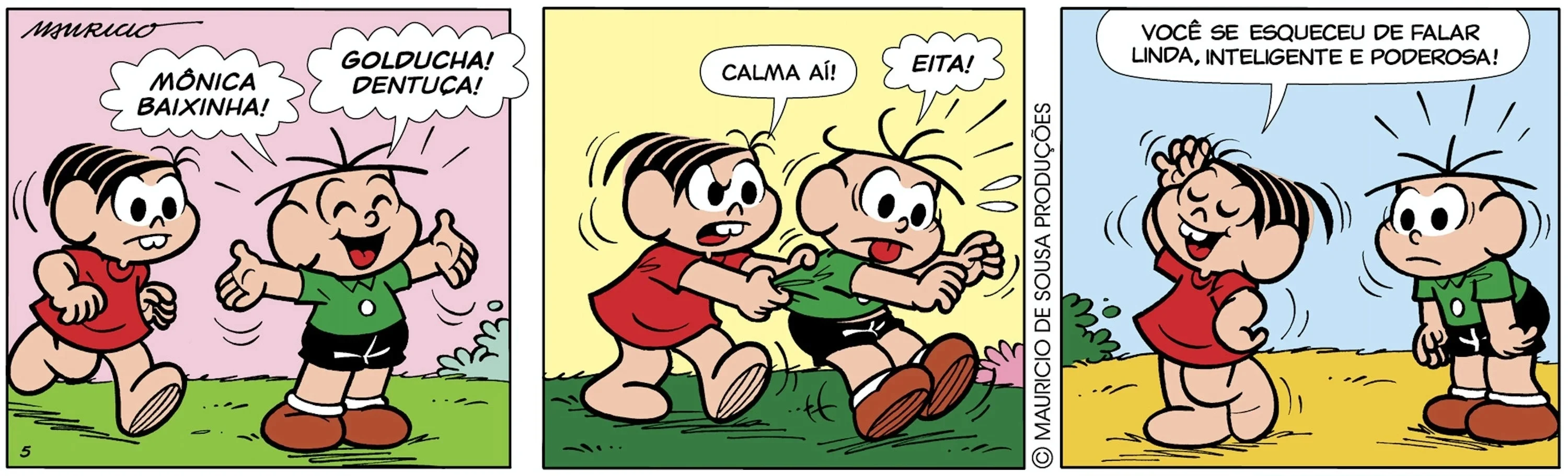 quadrinho da turma da Mônica