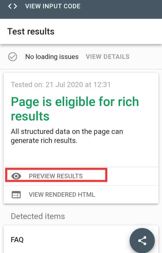Rich Snippets Preview