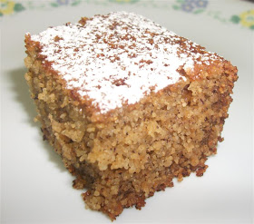 a slice of banana cake