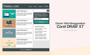 Tutorial Desain Web Menggunakan Corel Draw X7