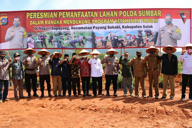 Kapolda Sumbar Kunjungi Lokasi Lahan Produktif Polri di Supayang