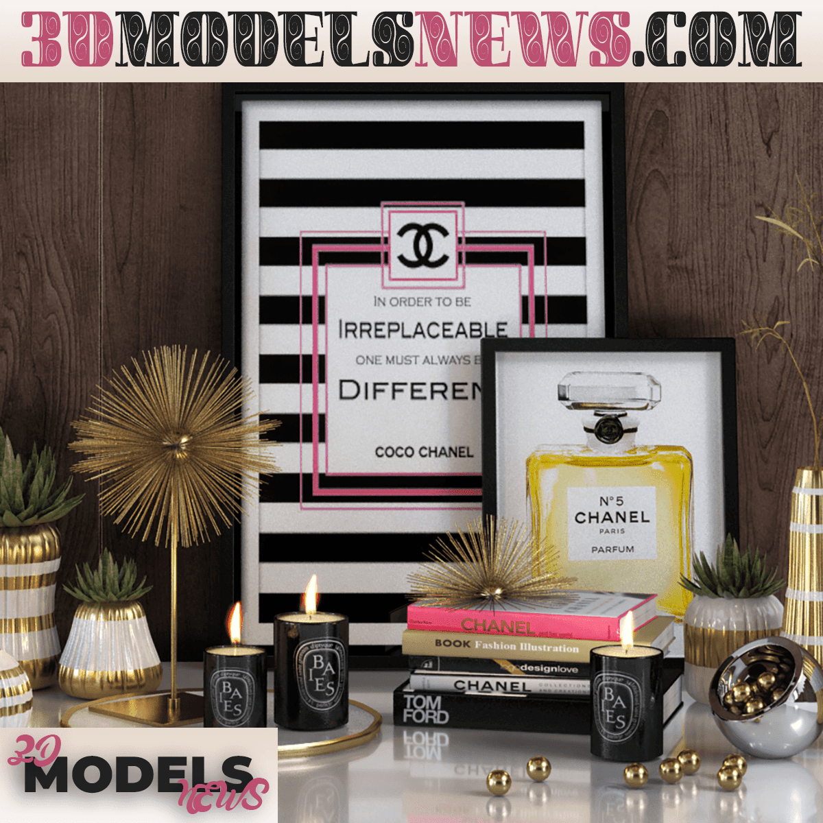 Chanel decorative set model - 3D Models News