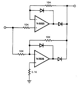 Precision full wave Rectifier Circuit Diagram 