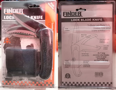 Tampilan Kemasan FINDER Tri-Blade Lock Blade Knife