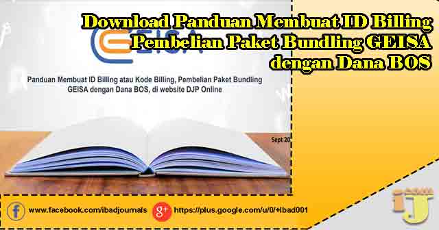 Download Panduan Membuat ID Billing, Pembelian Paket Bundling GEISA dengan Dana BOS