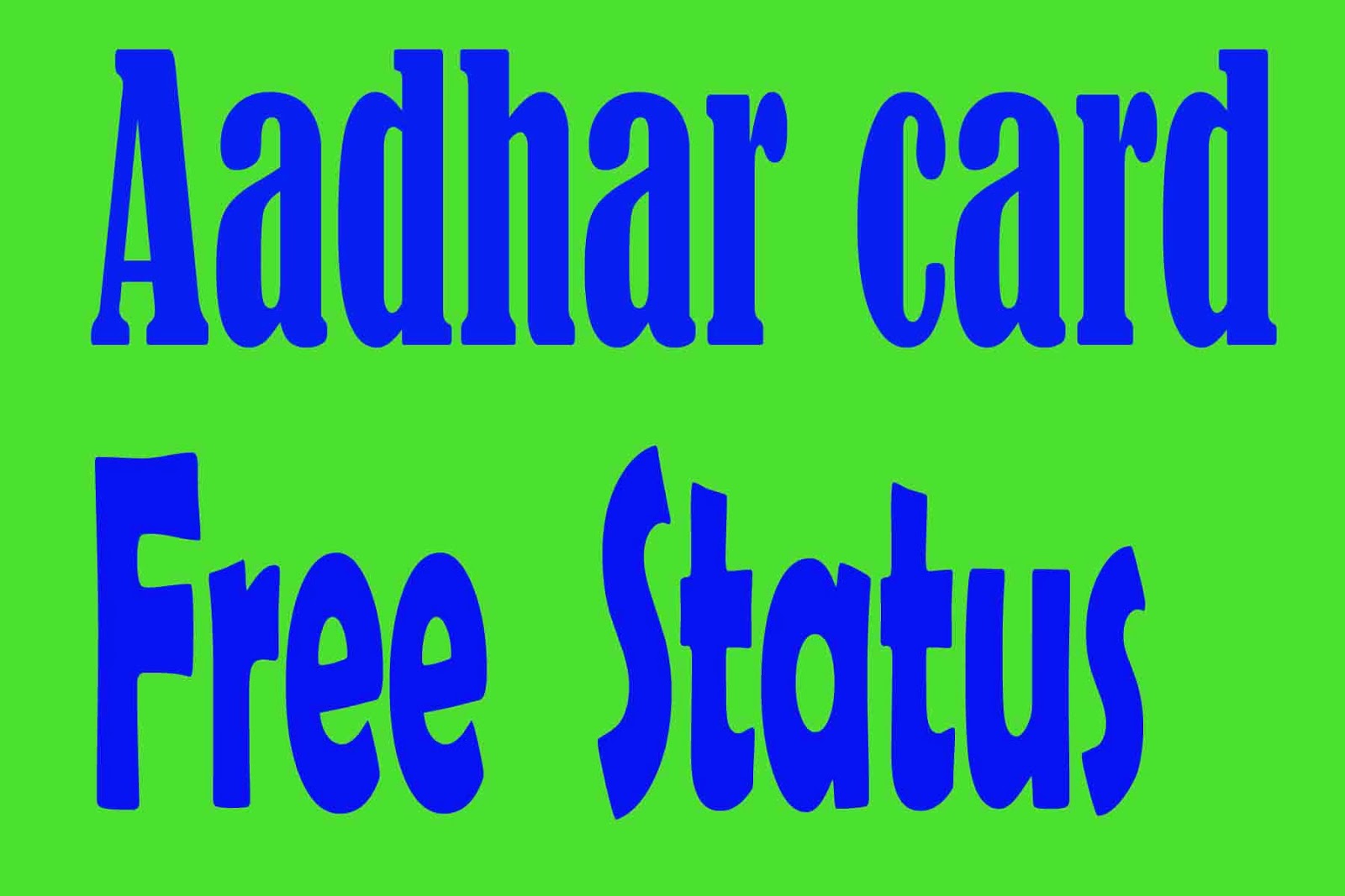 Check Your aadhar id Card Status Aadhaar ID Card Status 