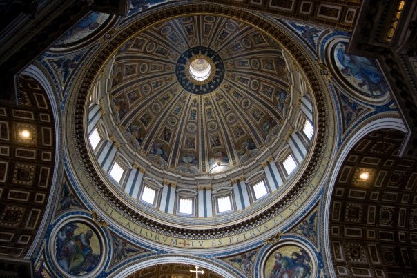 A Dome in St. Peter's Basilica in Vatican City