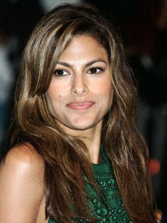 Eva Mendes long brunette hair style eva mendes styles