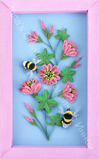 Bumblebees and flowers