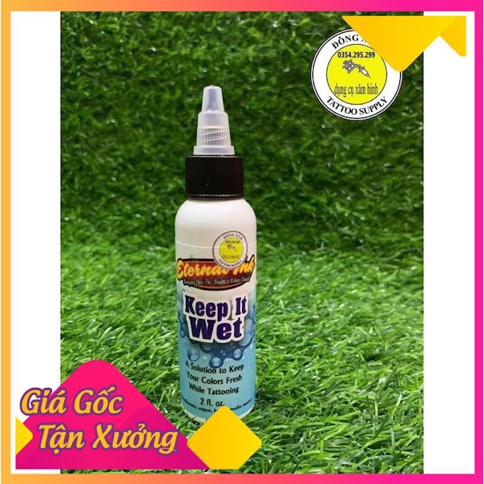 hàng có sẵn Nước pha mực và kích màu xăm hình keep it wet 2oz ( 60ml )