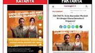 Hoaks! Anies Pernah Menikah Siri dengan Dhena Devanka