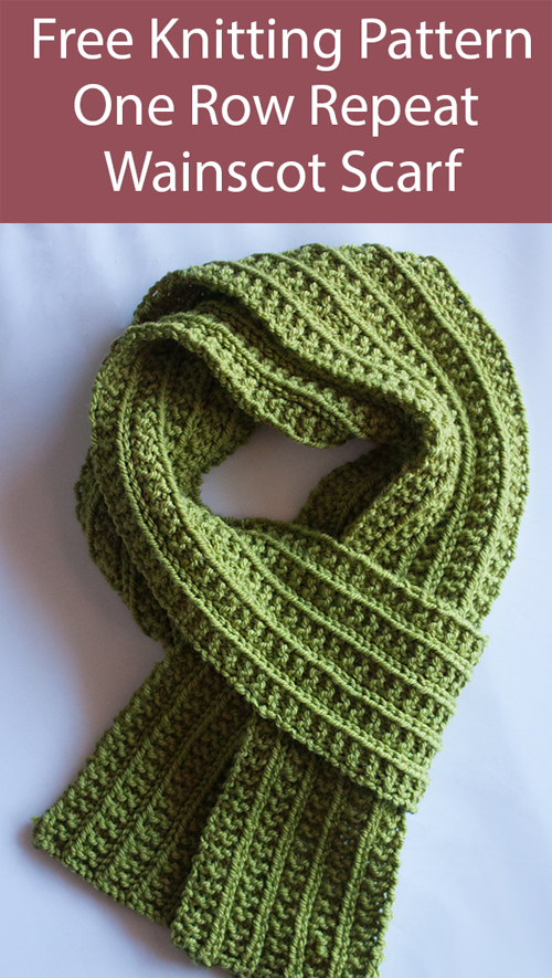 Wainscot Scarf - Free Pattern