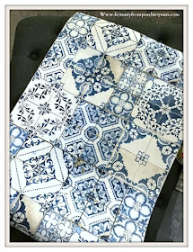 Peel & Stick- Tile -Wallpaper-Blue-White-From My Front Porch To Yours