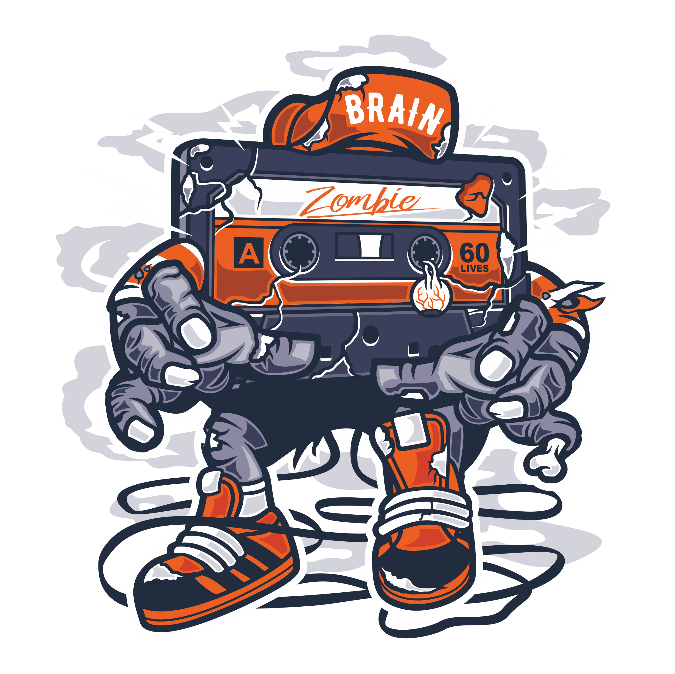 Zombie Cassette Vector Png