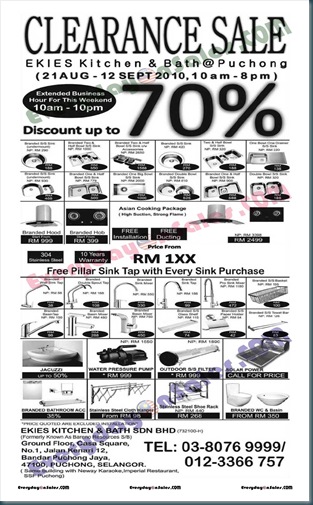 Ekies-Kitchen&Bath-Clearance-Sale