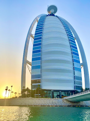 Dubai Burj Al Arab Sunset City Skyscraper