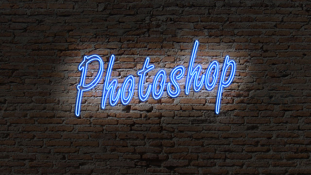 neon text effect in photoshop