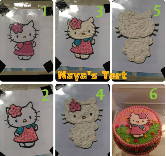 TUTORIAL BUTTERCREAM TRANSFER UNTUK CAKE ULTAH