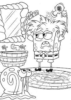 colorear bob esponja