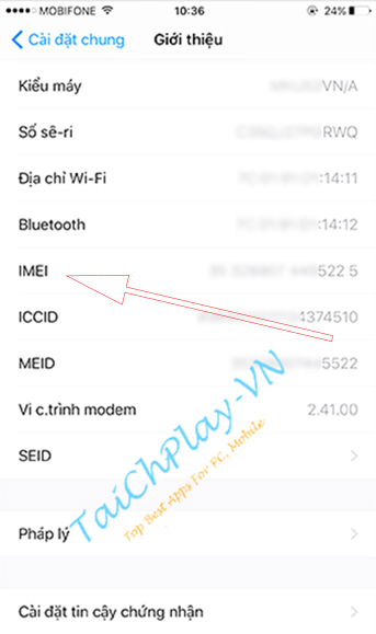 Cách kiểm tra IMEI iPhone chính hãng Apple mới nhất 2019 b