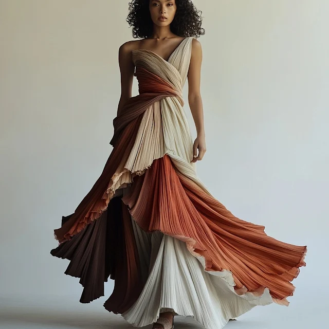 Luxurious Textural Statement Dress