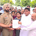 Congress's big protest in Hoshiarpur, Dharna led by former Cabinet Minister Sundar Sham Arora