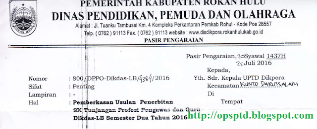 Surat Pemberkasan Usulan Penerbitan SK Sertifikasi Semester Dua Tahun
Ini Kab Rokan Hulu