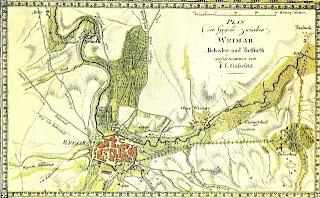 Gussfeld's Map of Weimar, published by Bertuch's Geographisches Institut in 1808