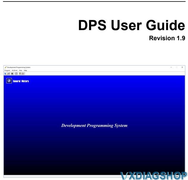 GM DPS Software User Manual 1