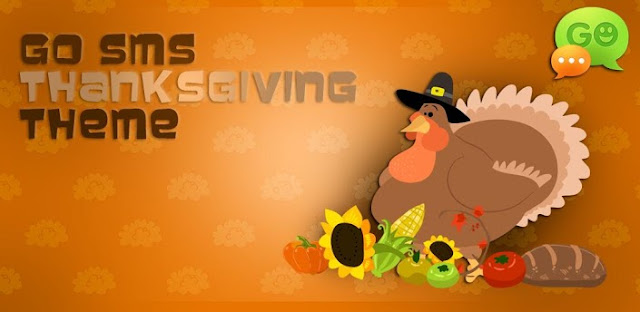 Android GO SMS Thanksgiving Theme