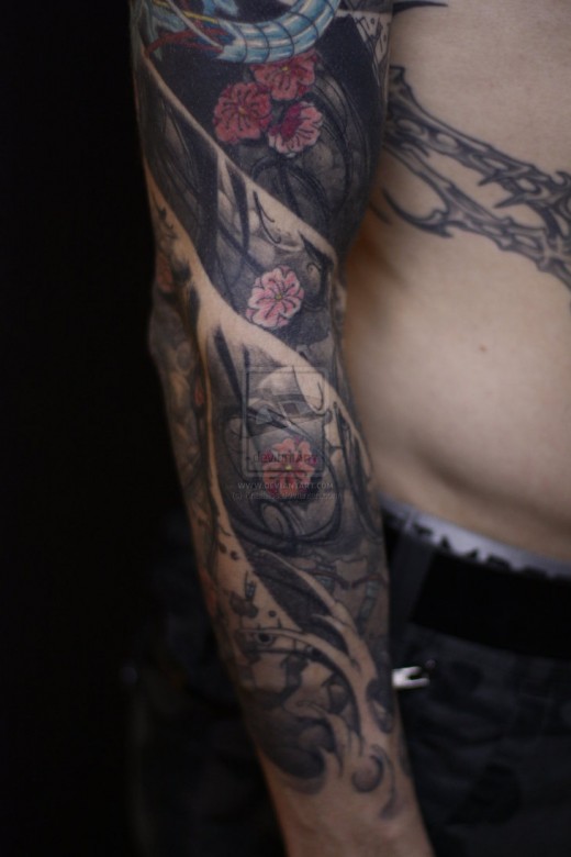 japanese arm tattoos for men