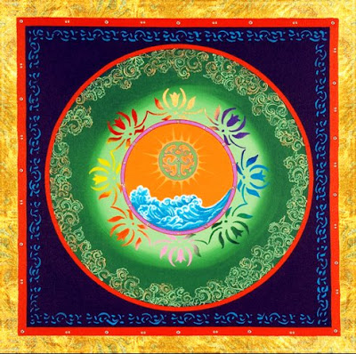 Tree of Life Mandala Print. Unstretched canvas, 8.5" x 8.5"