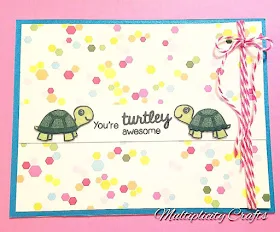 Sunny Studio Stamps: Turtley Awesome Turtle Card by Maranda