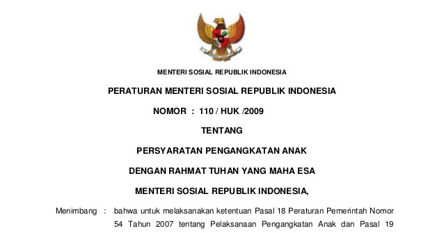 Contoh Surat Adopsi Anak 