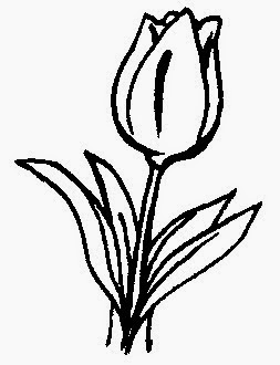 dunia sekolah: gambar hitam putih (drawing) - bunga & pokok
