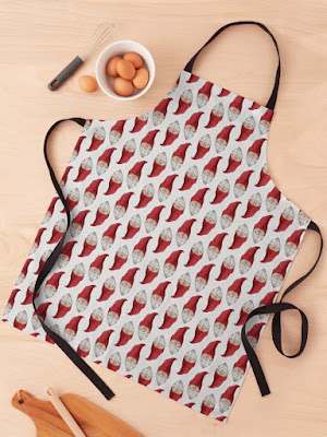 Photo of a gnome-patterned apron