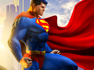 Wallpaper kartun Superman untuk BlackBerry 320x240