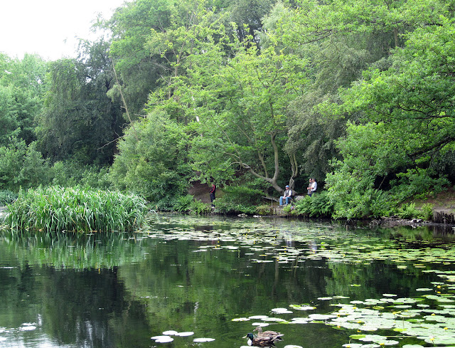 Fishing out of season. The statutory coarse fish close season applies between 15 March and 15 June inclusive. It applies on all rivers, streams and drains in England and Wales, and to some canals and some stillwaters. This is Keston upper pond, part of the Ravensbourne river.   Keston Common grassland walk, led by Judy John.  15 June 2011.